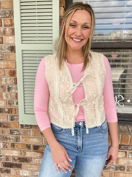 Millie Lace Vest