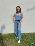 Denim Blue Wide Legs