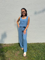 Denim Blue Wide Legs