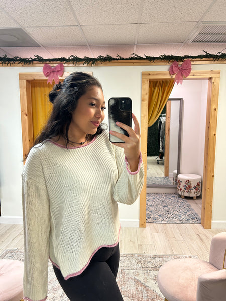 Pink Frost Sweater