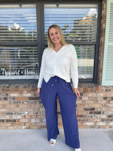 Blue Ripple Pants