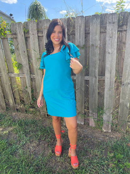 Bridget Teal Dress