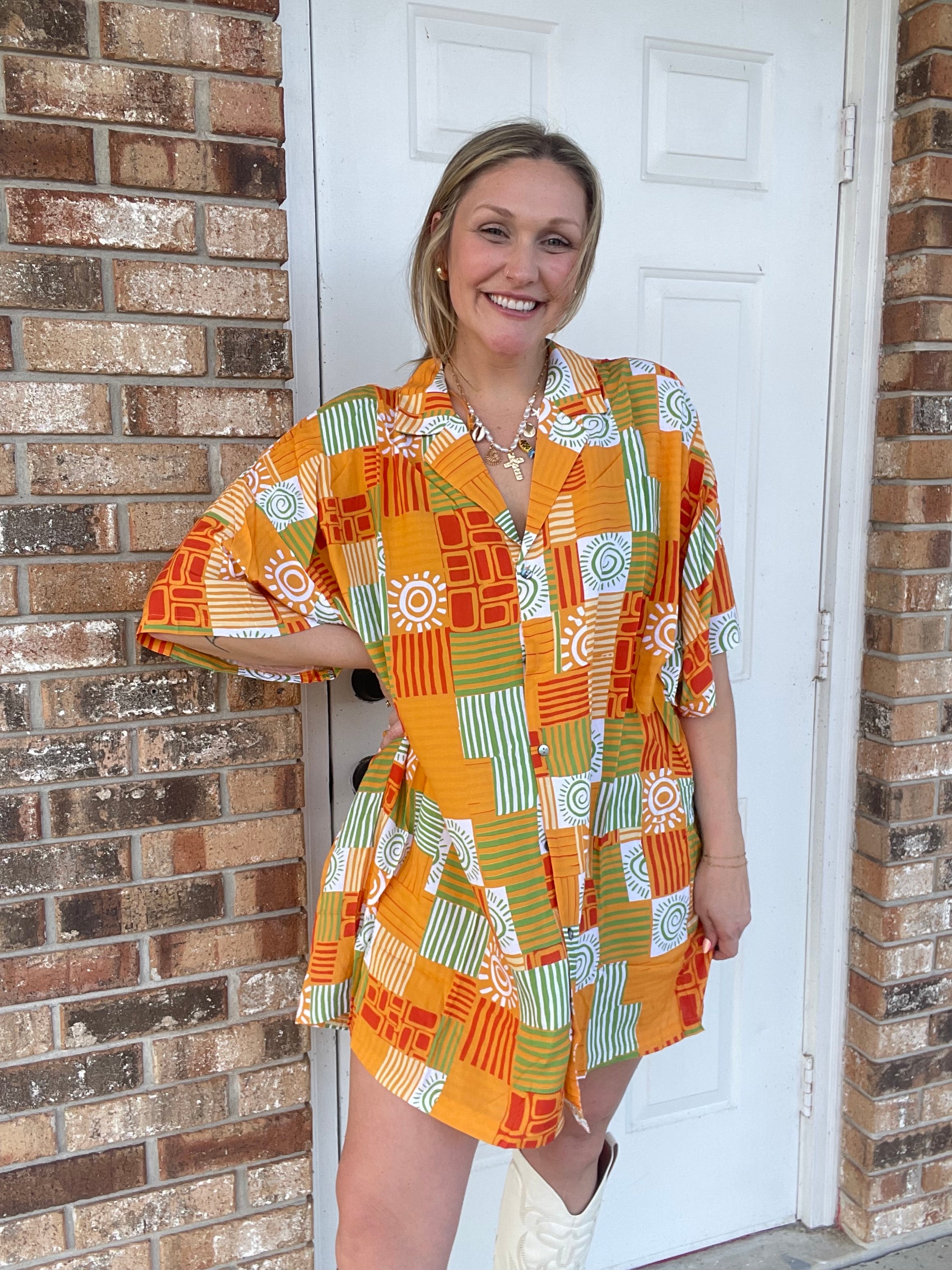 Tangerine Tides Dress