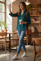 Teal Tonic Top