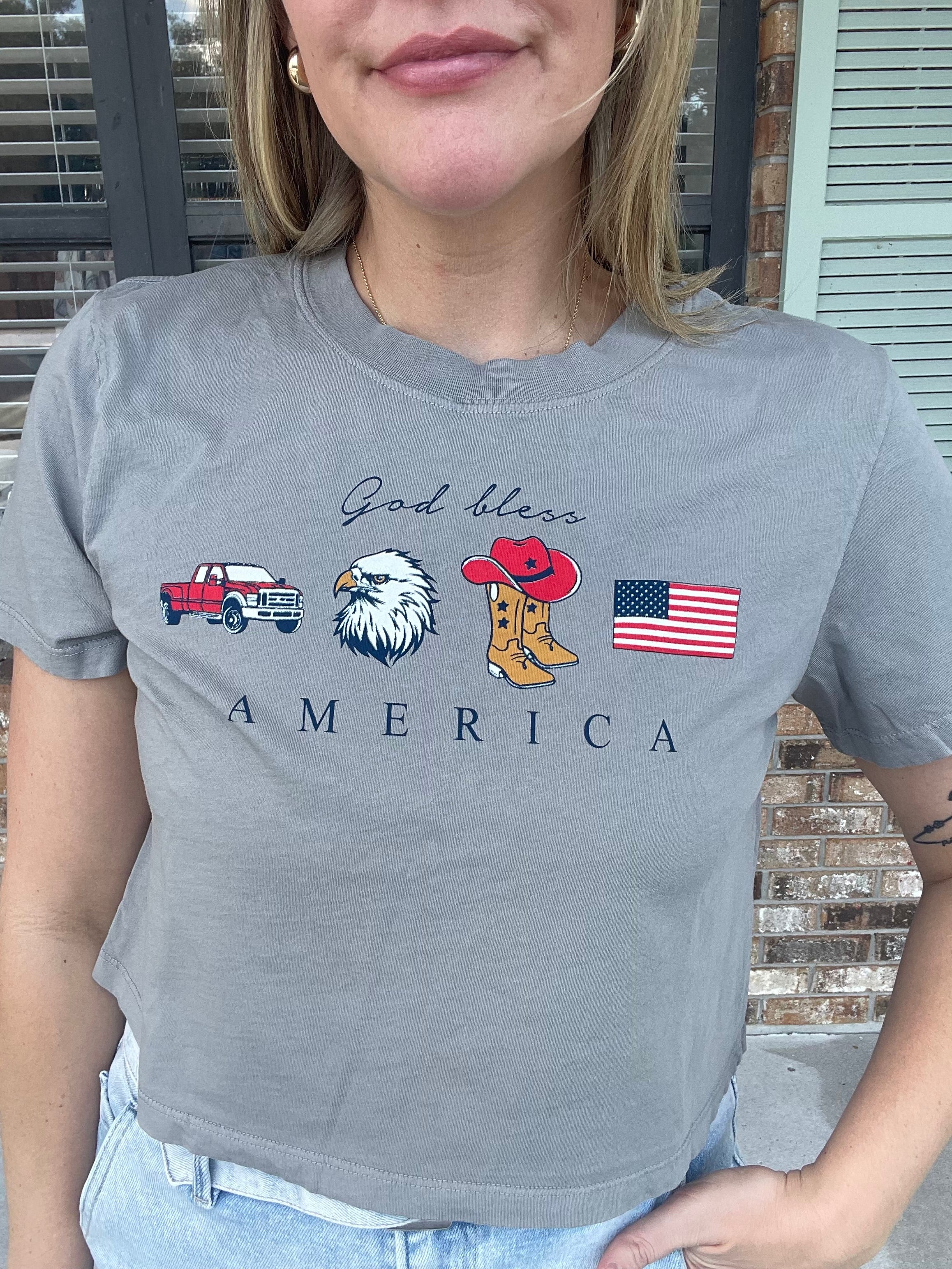 All American Babe Crop Top