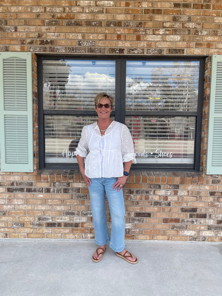 Cloud nine eyelet blouse