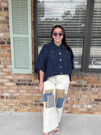 Denim Days Poncho Top