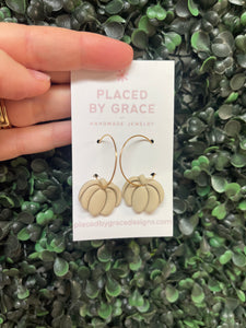 Beige Pumpkin Hoops