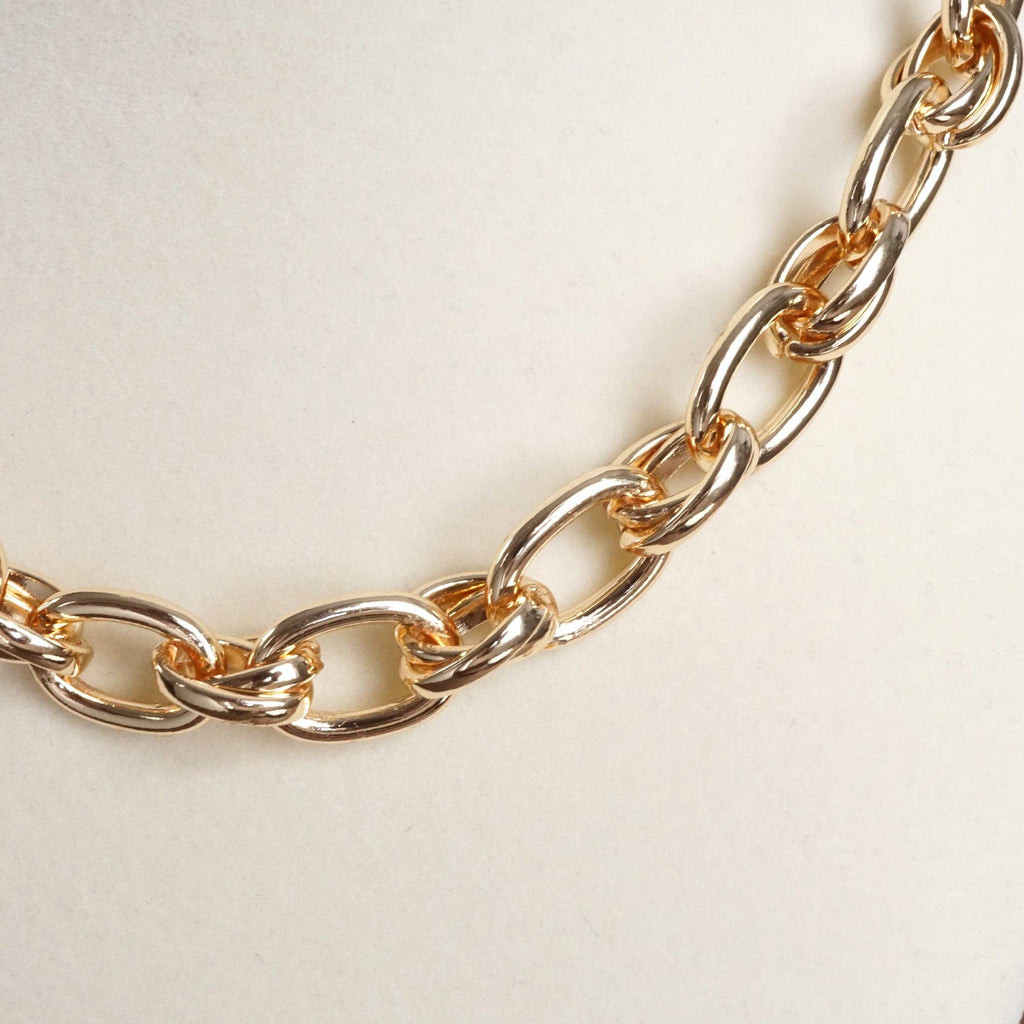 Cable Chunky Fancy Chain Necklace