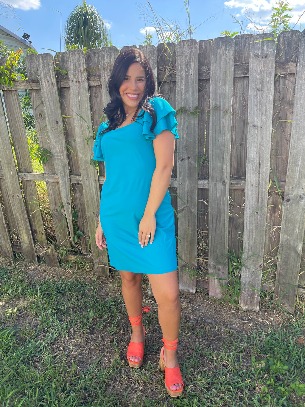 Bridget Teal Dress