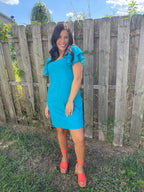 Bridget Teal Dress