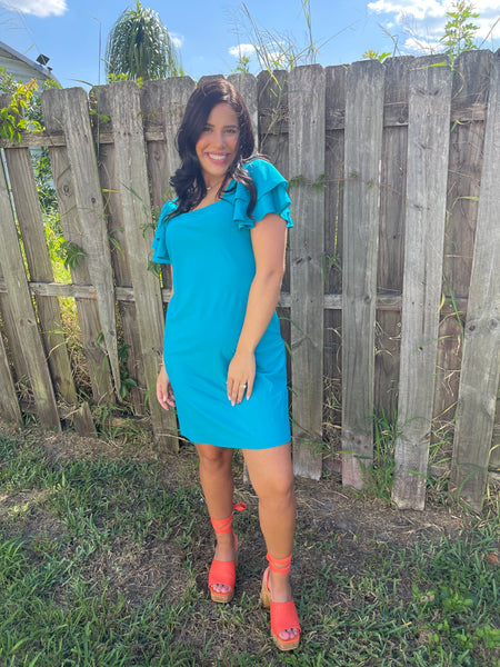 Bridget Teal Dress