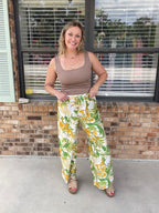 Golden Palm Pants