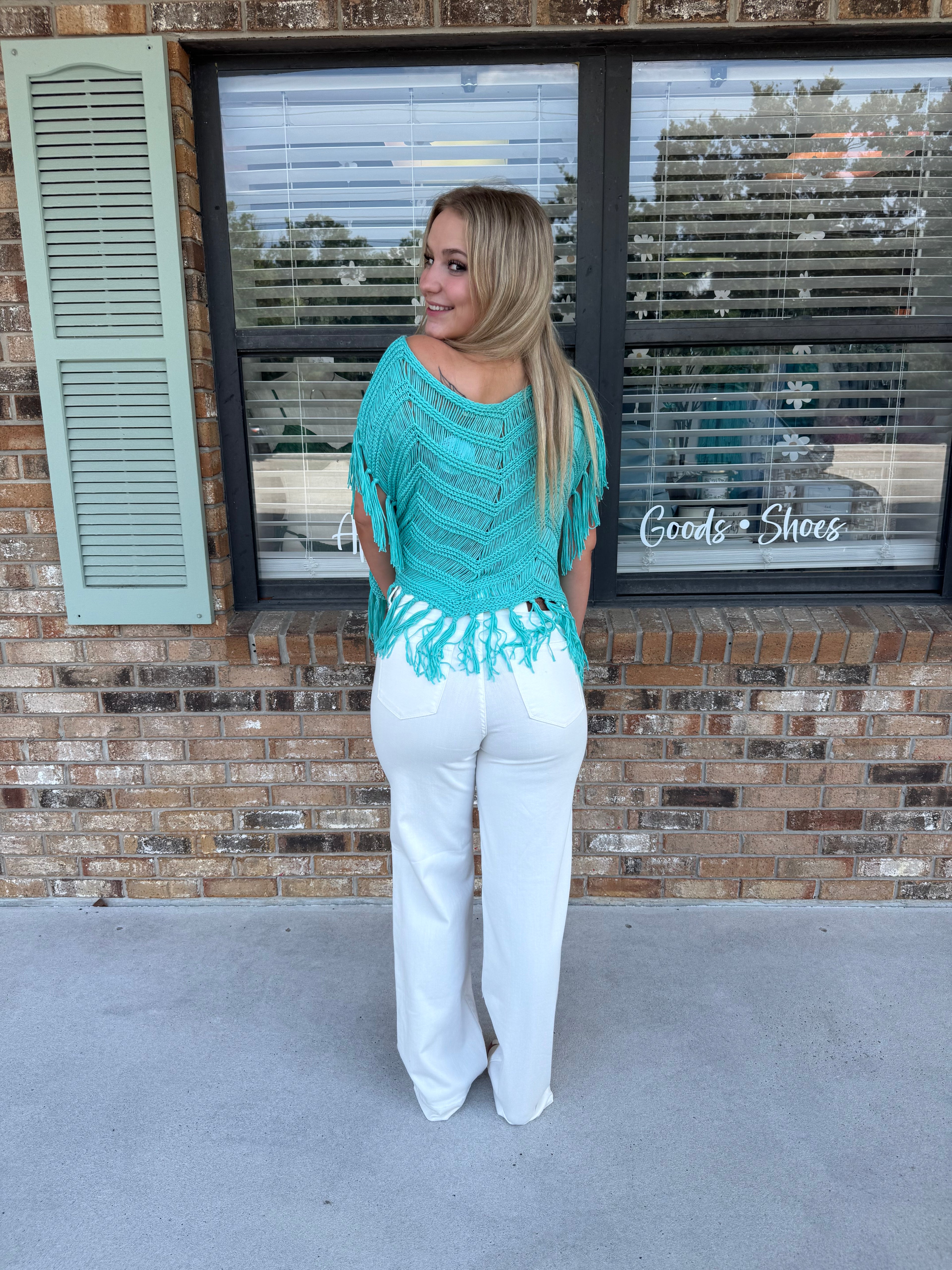 Blue Lagoon Oversized Top