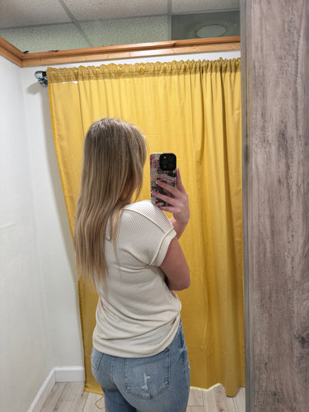 Cream Vintage Top