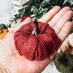 Burgundy Mini Pumpkin Decoration