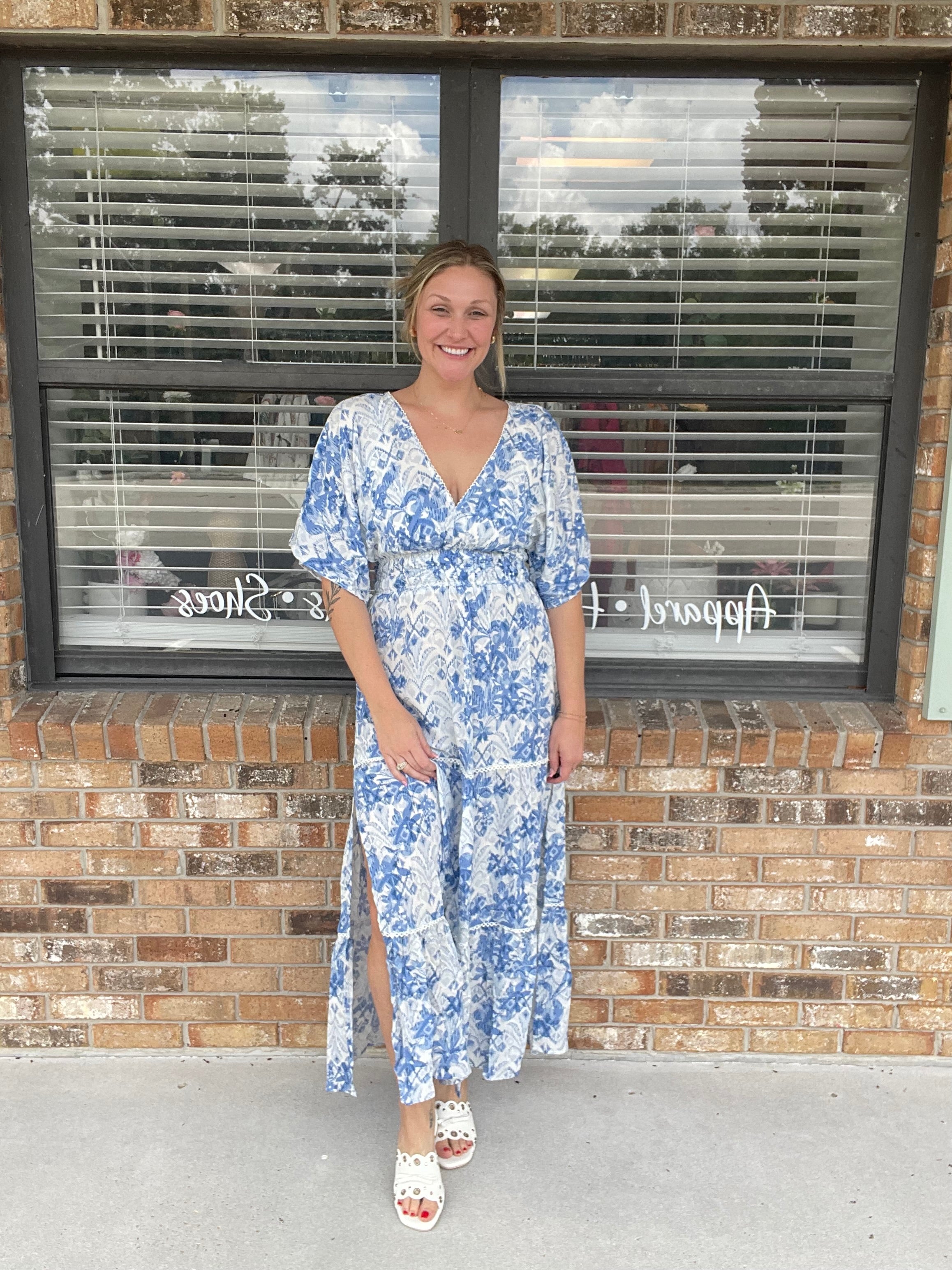 Blue Willow Maxi Dress