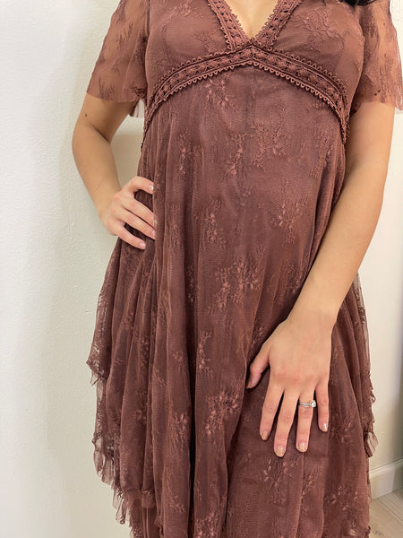 Chestnut Lace Dress