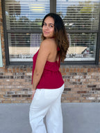 Cabernet Nights Lace Tank