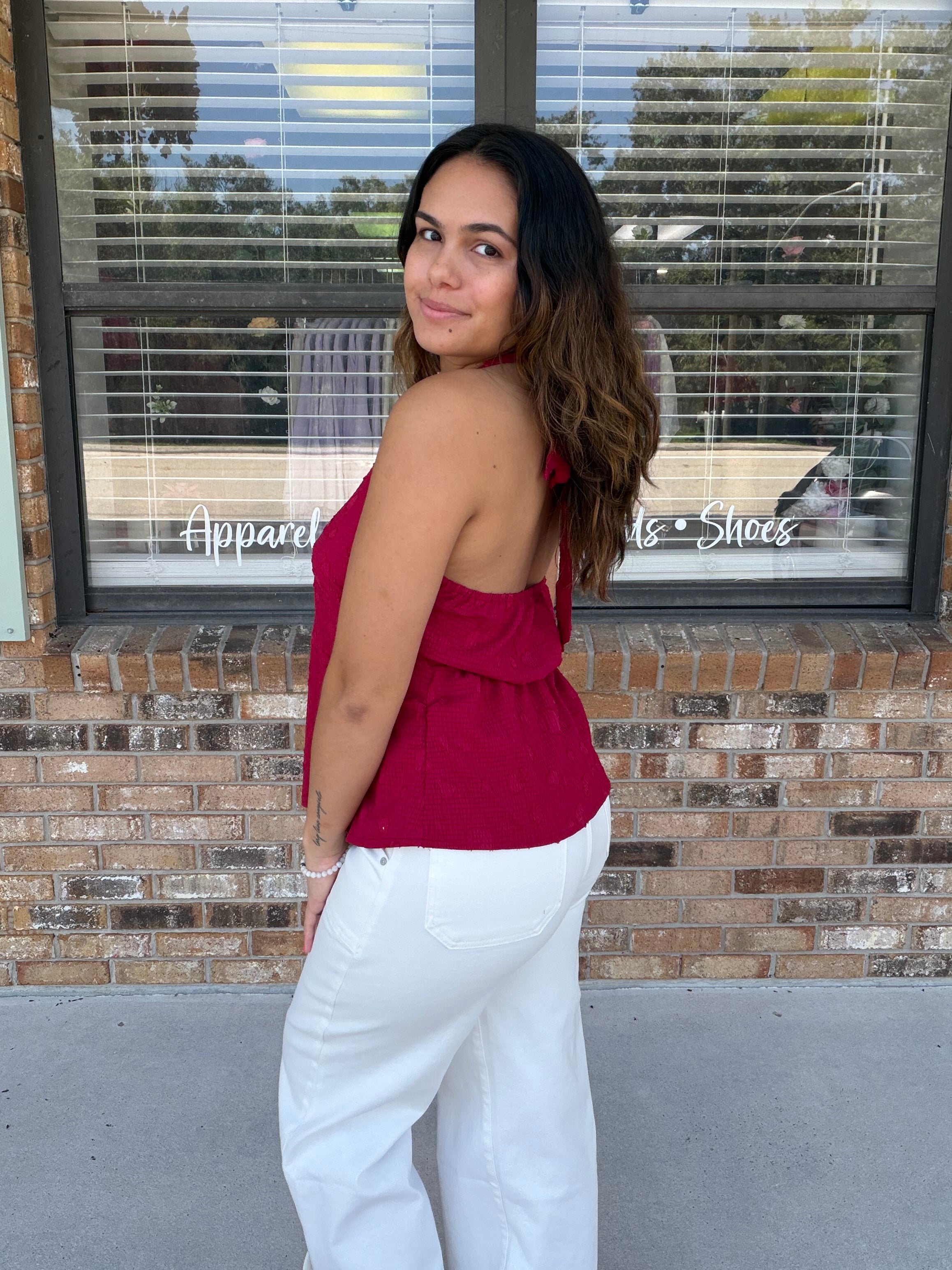 Cabernet Nights Lace Tank