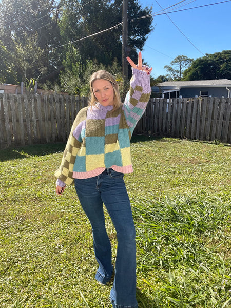 Pastel Patch Sweater