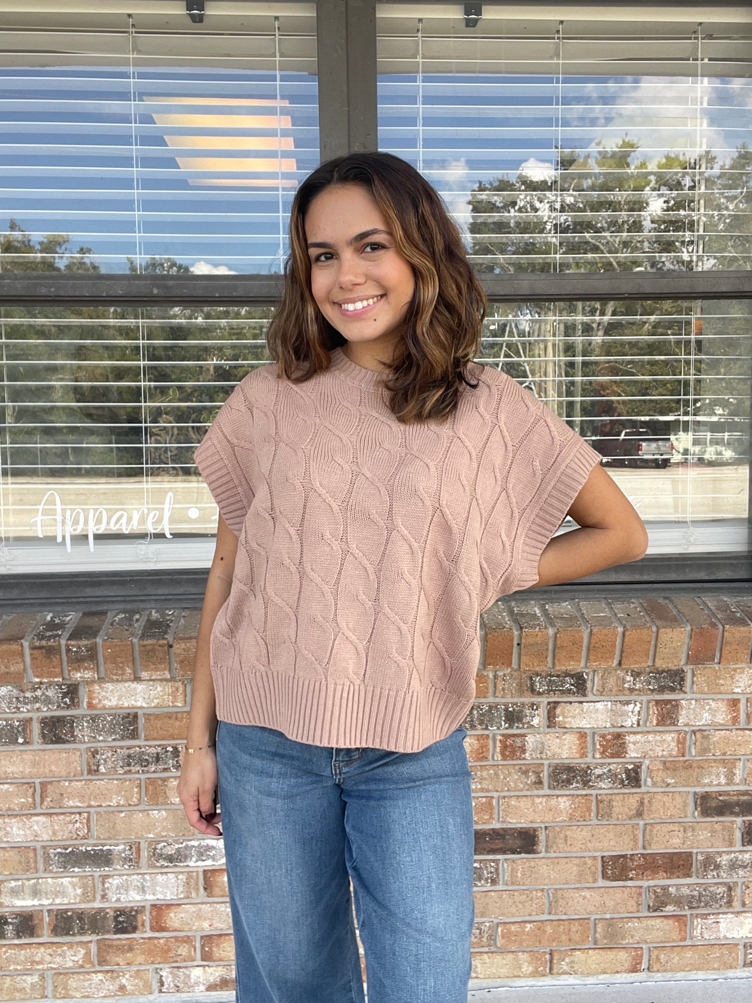 Toasted Almond Knit Sweater