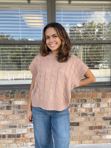 Toasted Almond Knit Sweater