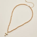 Cross Beaded Necklace