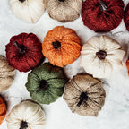 Burgundy Mini Pumpkin Decoration