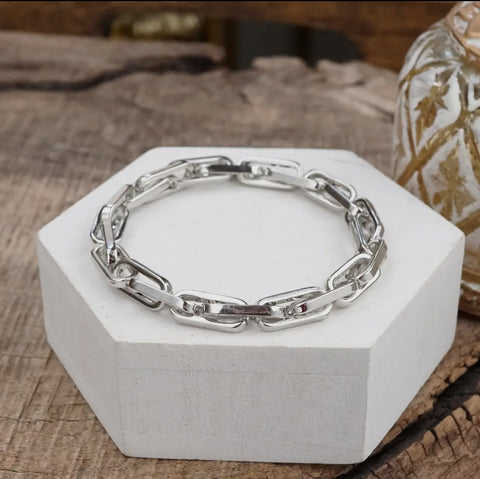 Chunky Silver Bracelet