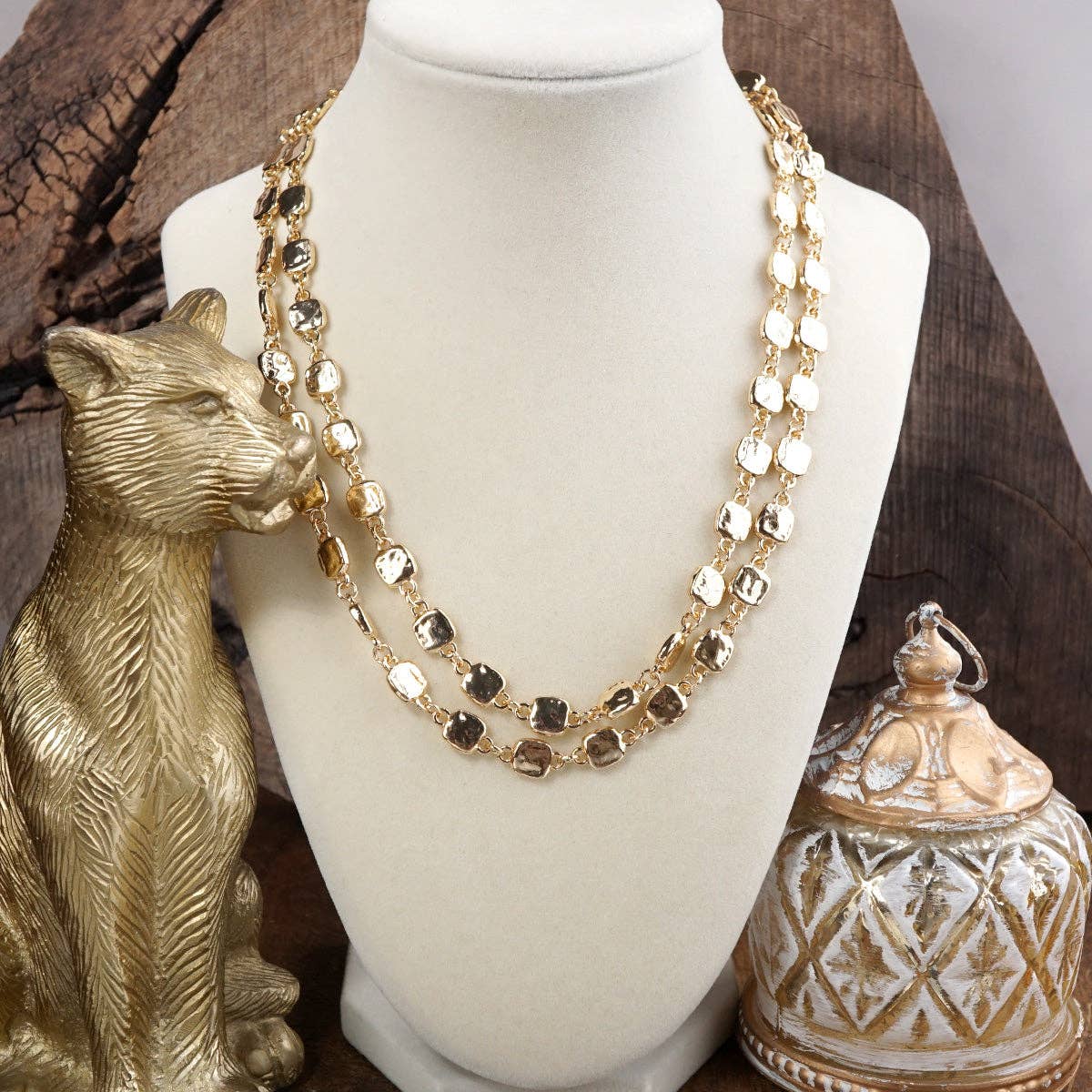 Golden Current Necklace