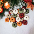 Burgundy Mini Pumpkin Decoration