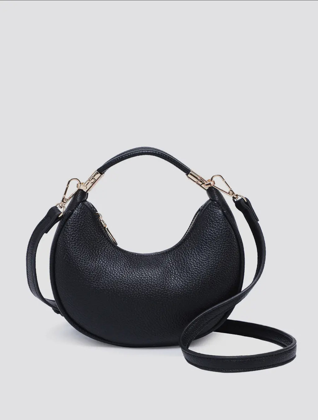 Black Half-Moon Purse
