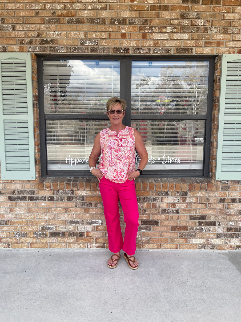 Paisley Pink Top