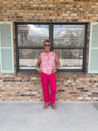 Paisley Pink Top