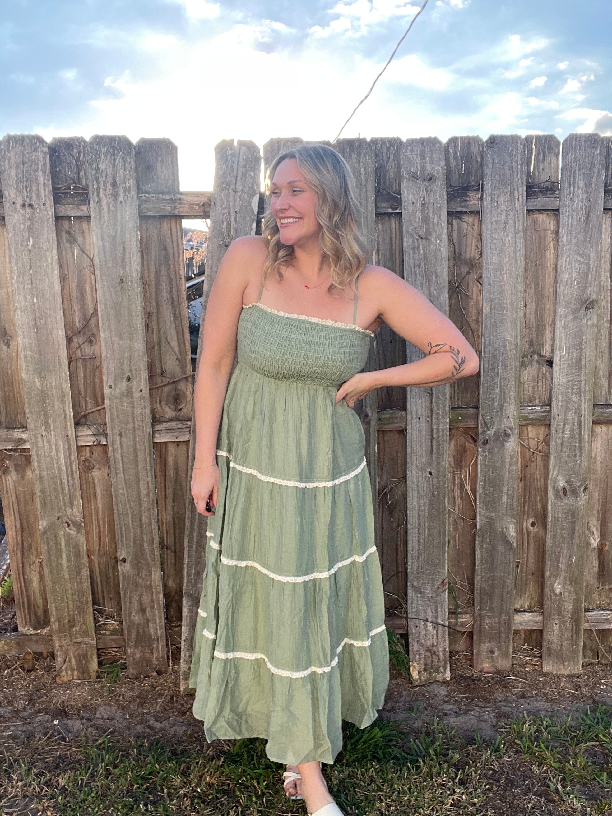 August Sage Dress