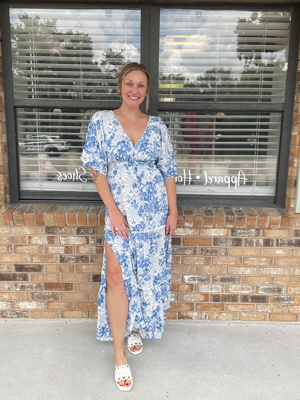 Blue Willow Maxi Dress