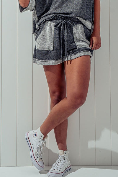 Cozy Color Block Shorts