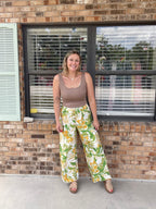 Golden Palm Pants