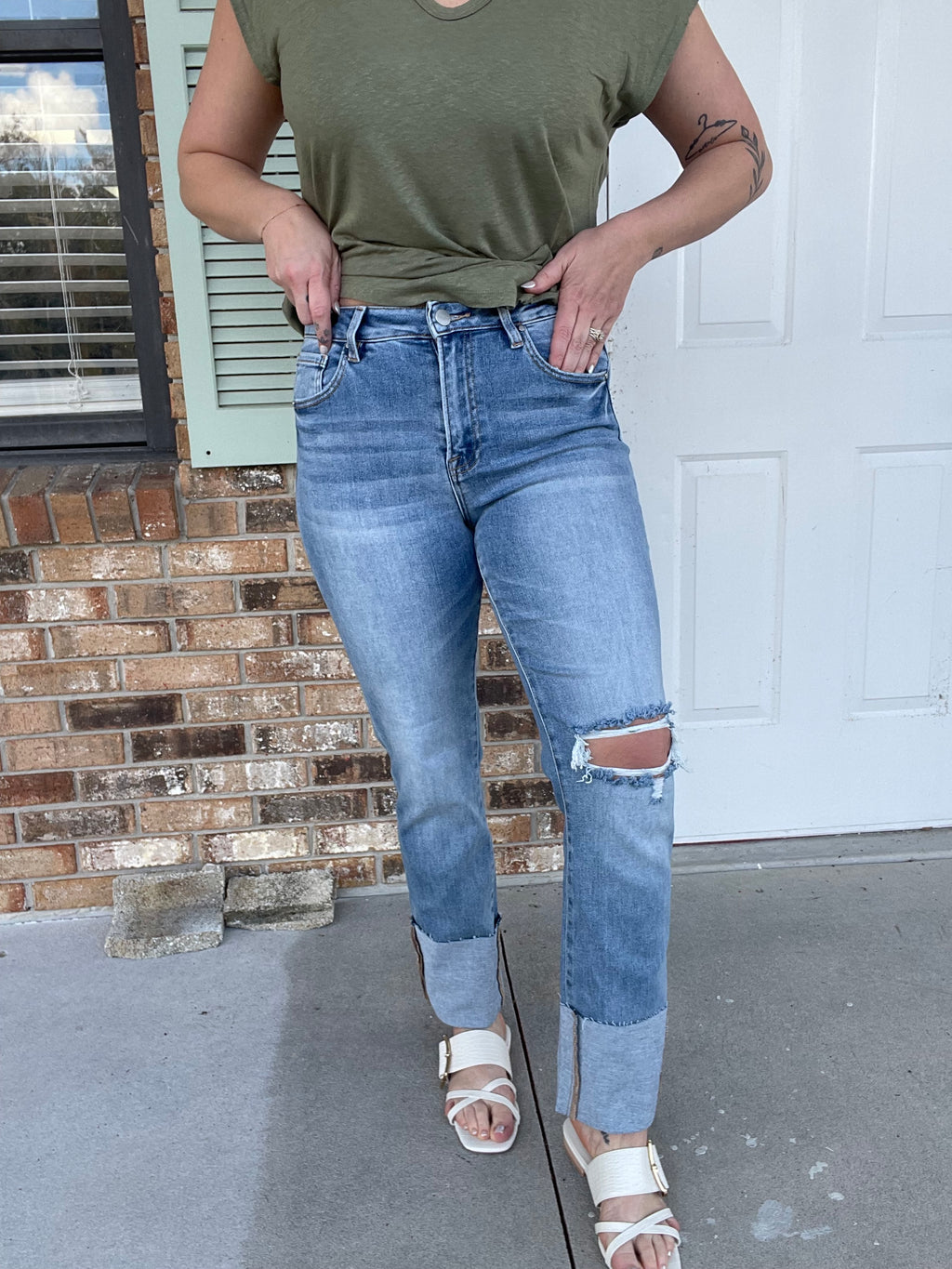 Harper Cuffed Jeans