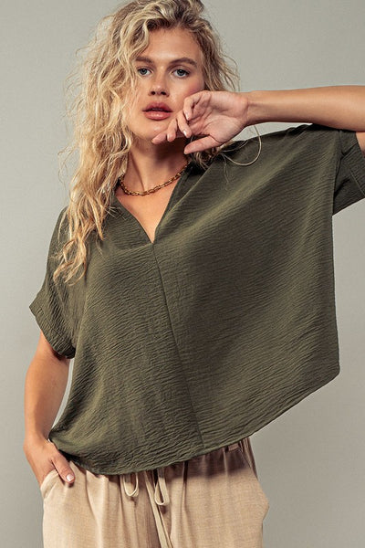 Olive Aura Blouse