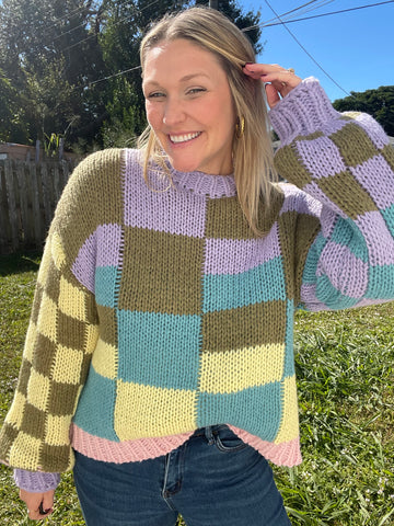 Pastel Patch Sweater