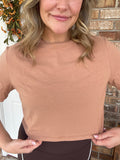 Mocha Active Crop Top