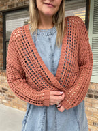 Amber Clay Knit Cardigan