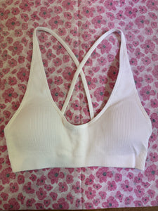 White Cross Bralette