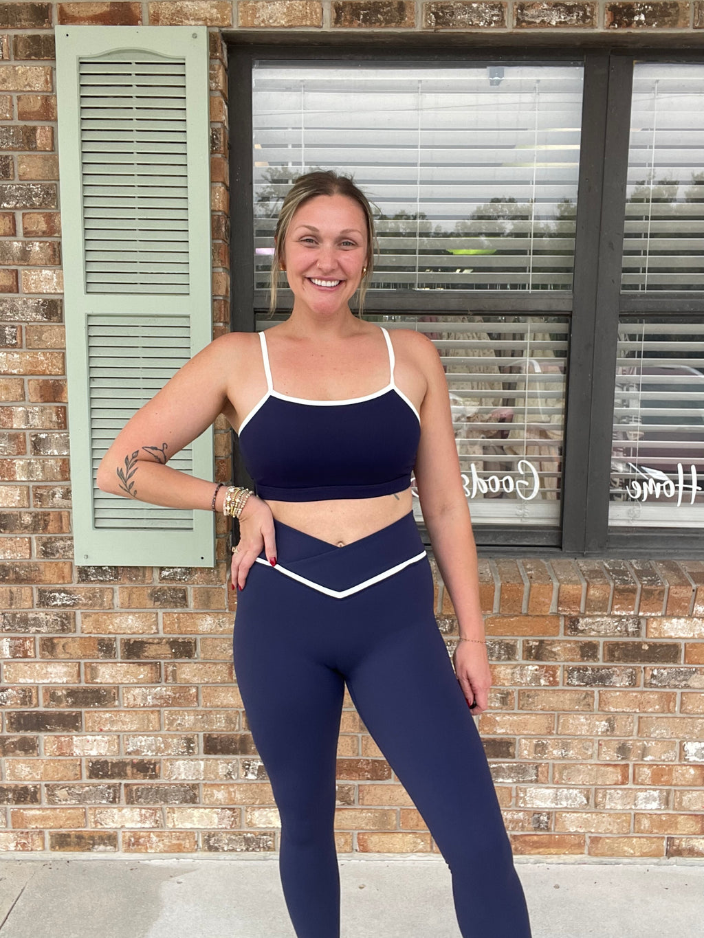 Navy Form Active Leggings