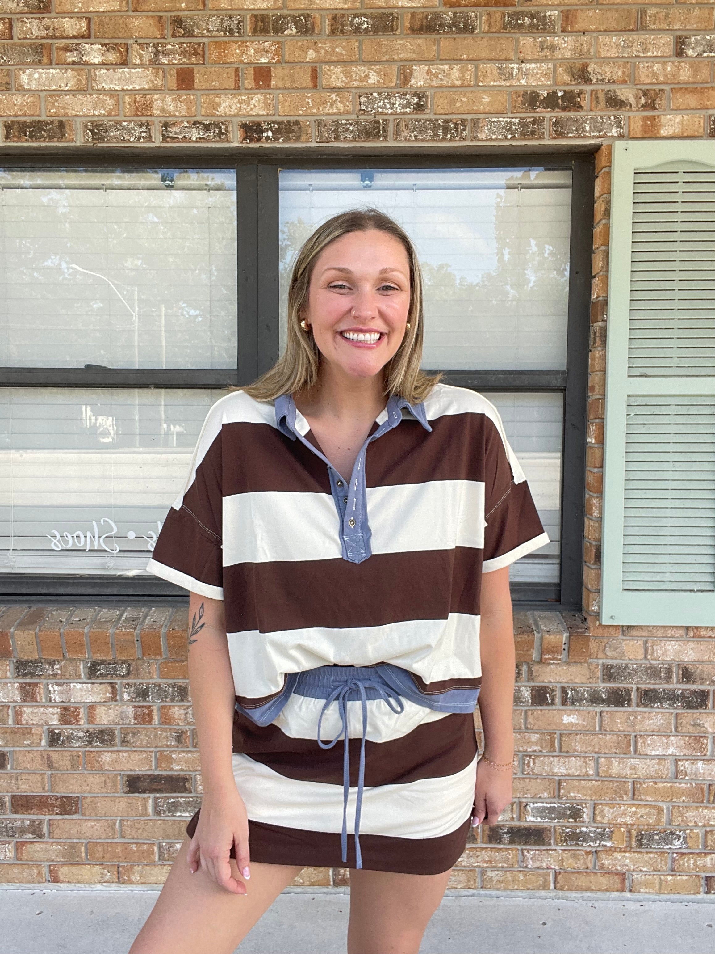 Blueberry Mocha Polo Top