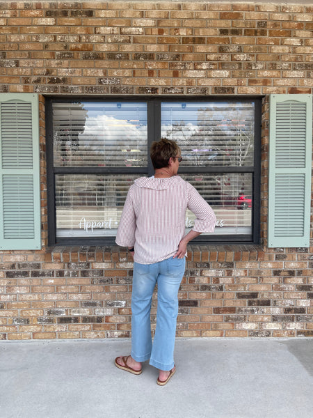 Light Denim Cropped Wide Leg