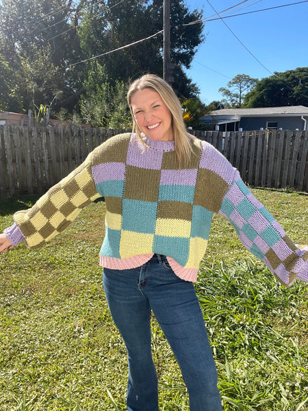 Pastel Patch Sweater