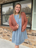 Amber Clay Knit Cardigan
